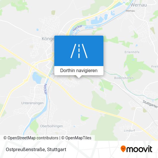 Ostpreußenstraße Karte