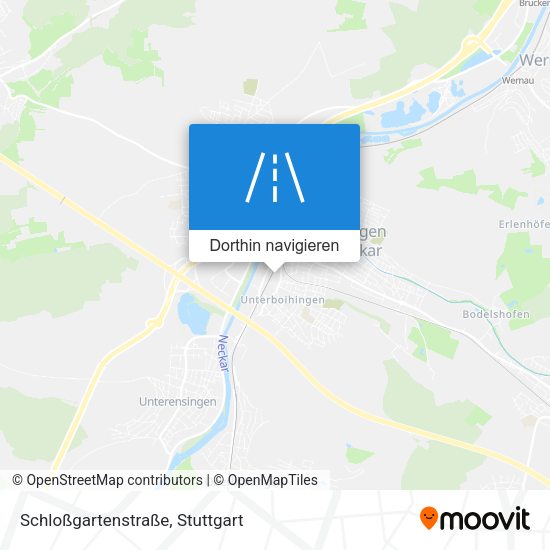 Schloßgartenstraße Karte