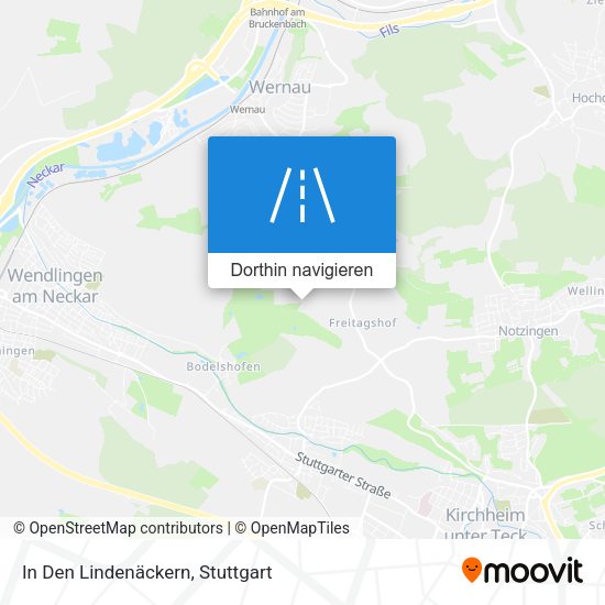 In Den Lindenäckern Karte