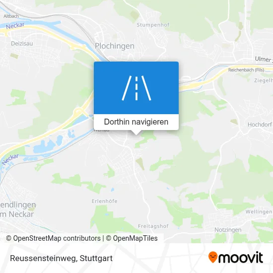 Reussensteinweg Karte