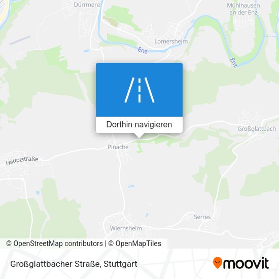 Großglattbacher Straße Karte