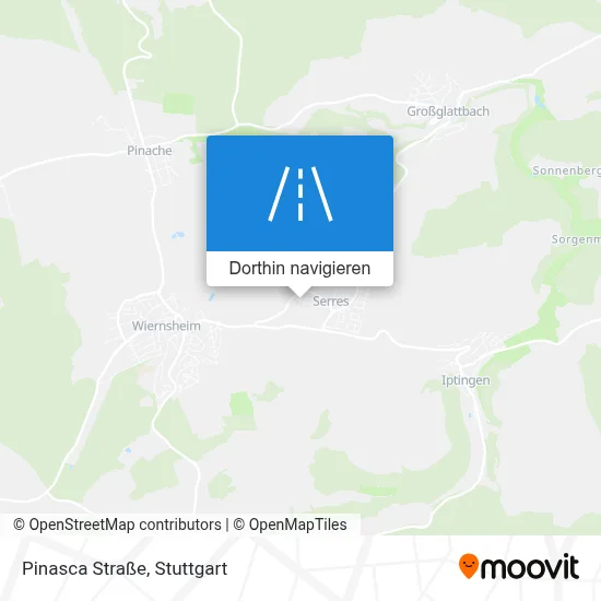 Pinasca Straße Karte