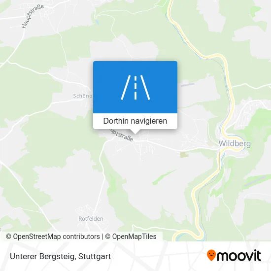 Unterer Bergsteig Karte