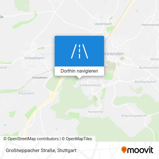 Großheppacher Straße Karte