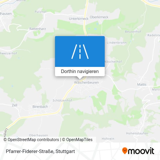 Pfarrer-Fiderer-Straße Karte