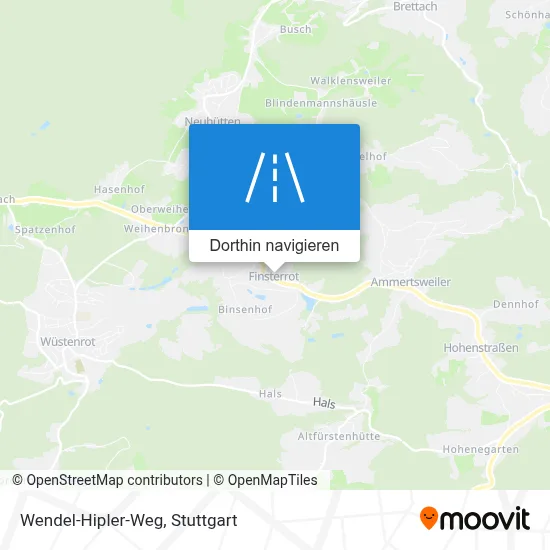 Wendel-Hipler-Weg Karte