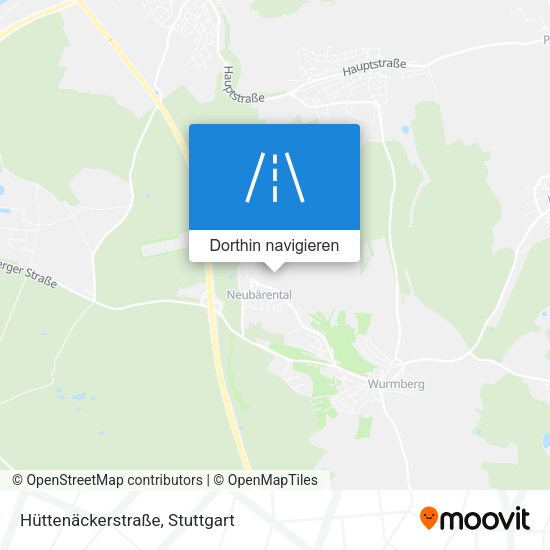 Hüttenäckerstraße Karte