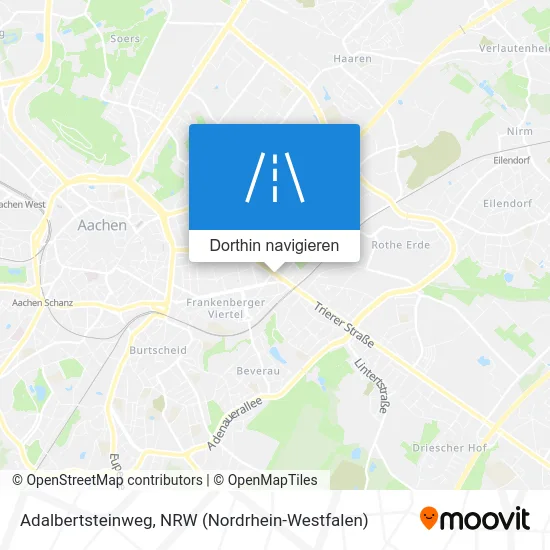 Adalbertsteinweg Karte