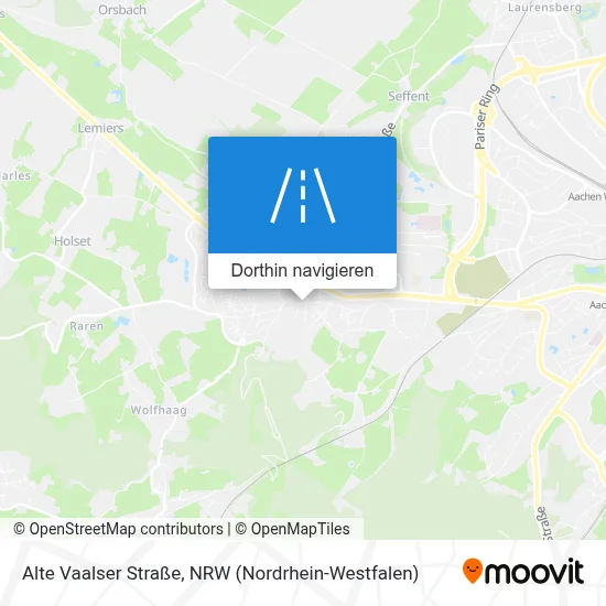 Alte Vaalser Straße Karte