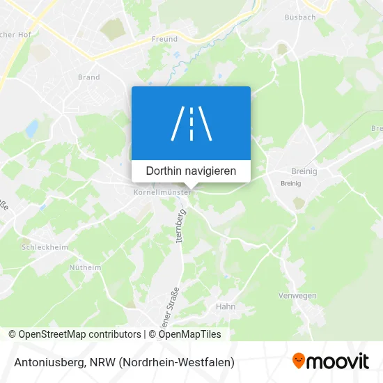 Antoniusberg Karte