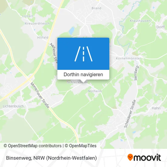 Binsenweg Karte