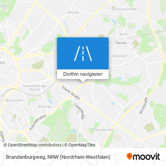 Brandenburgweg Karte