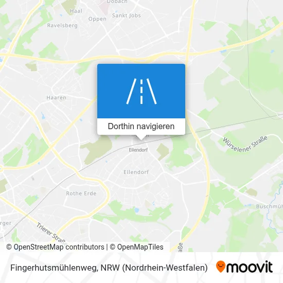 Fingerhutsmühlenweg Karte