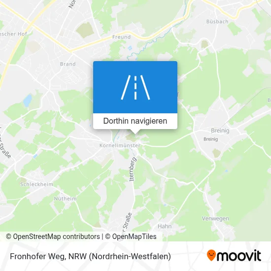 Fronhofer Weg Karte