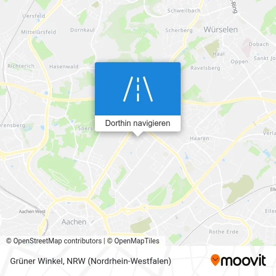 Grüner Winkel Karte