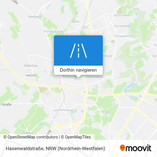 Hasenwaldstraße Karte