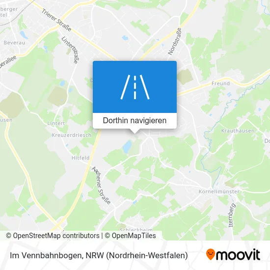 Im Vennbahnbogen Karte