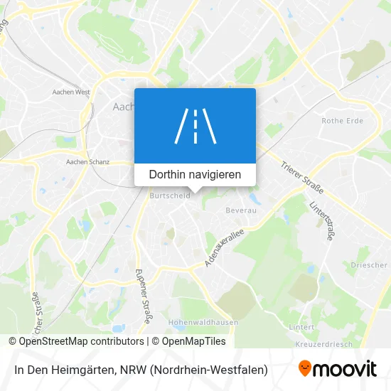 In Den Heimgärten Karte