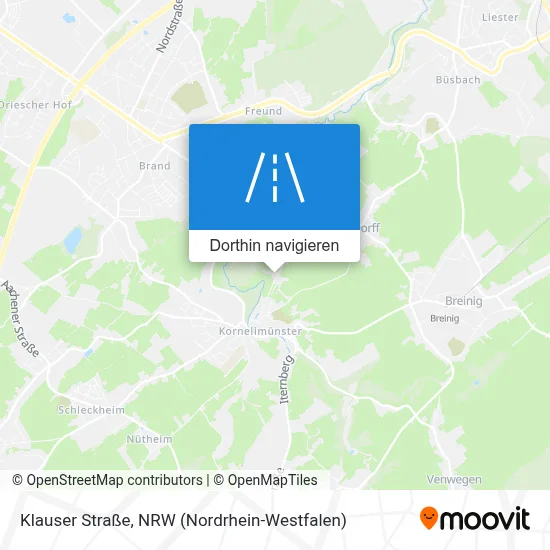 Klauser Straße Karte