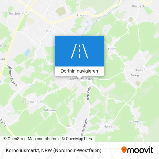 Korneliusmarkt Karte