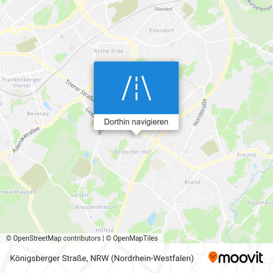 Königsberger Straße Karte