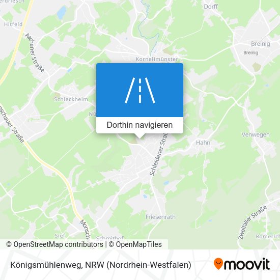Königsmühlenweg Karte