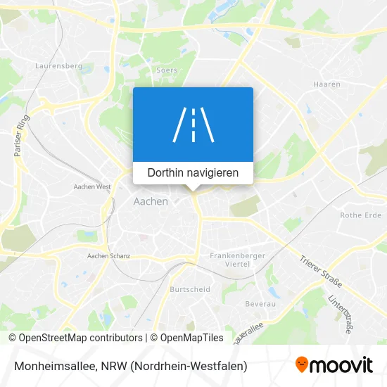 Monheimsallee Karte