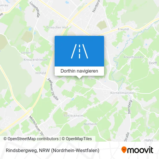 Rindsbergweg Karte