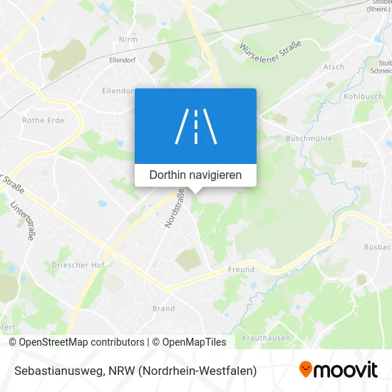 Sebastianusweg Karte