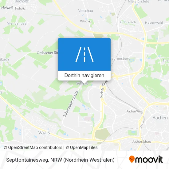 Septfontainesweg Karte