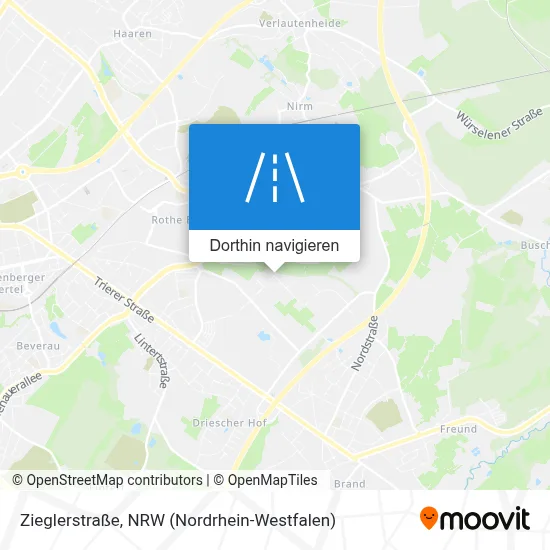 Zieglerstraße Karte