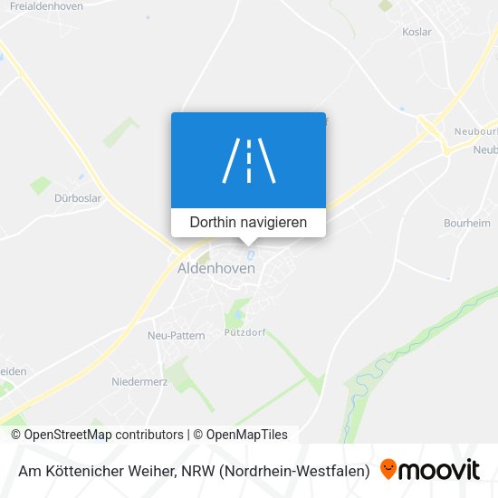 Am Köttenicher Weiher Karte