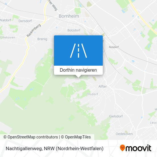 Nachtigallenweg Karte