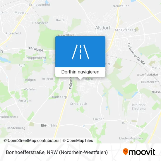 Bonhoefferstraße Karte