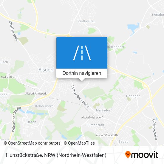 Hunsrückstraße Karte