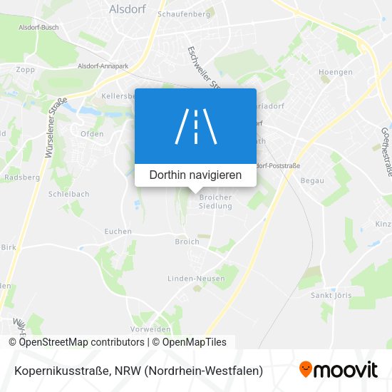 Kopernikusstraße Karte