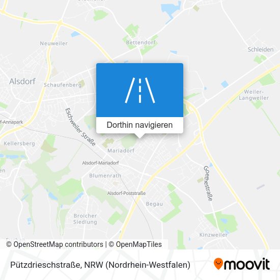 Pützdrieschstraße Karte