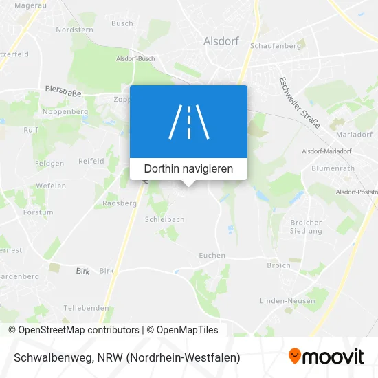 Schwalbenweg Karte