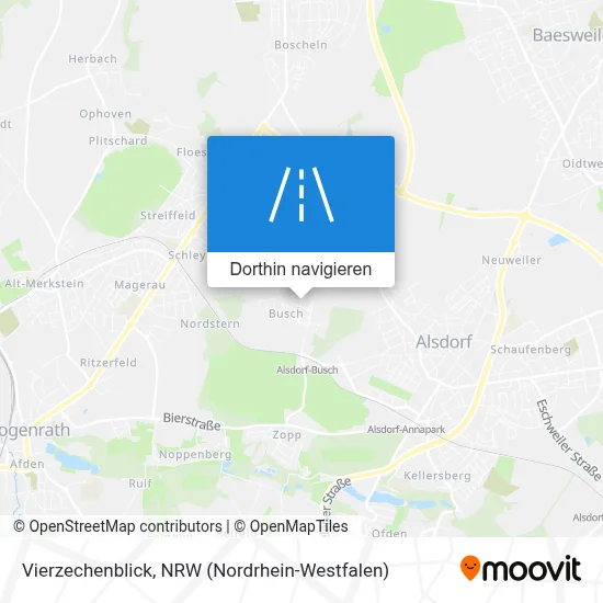 Vierzechenblick Karte