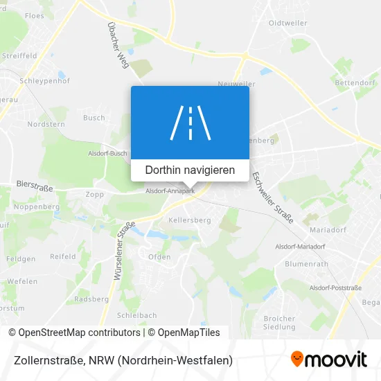 Zollernstraße Karte