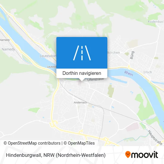 Hindenburgwall Karte