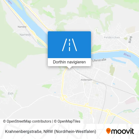 Krahnenbergstraße Karte