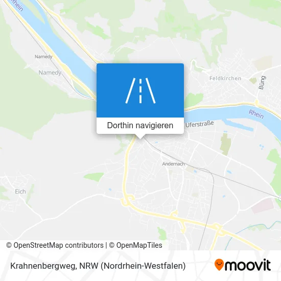 Krahnenbergweg Karte