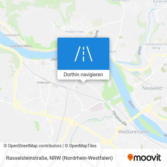 Rasselsteinstraße Karte