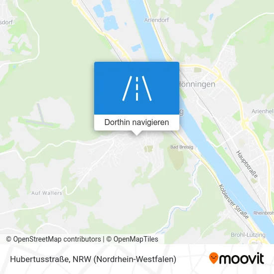 Hubertusstraße Karte