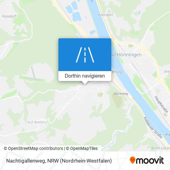 Nachtigallenweg Karte