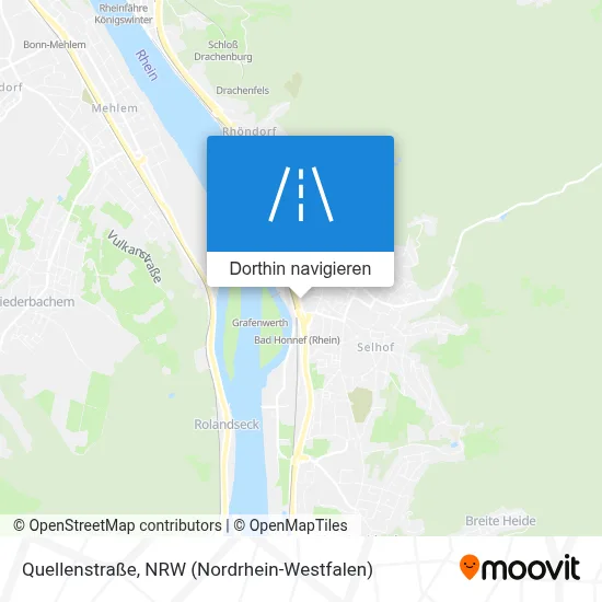 Quellenstraße Karte