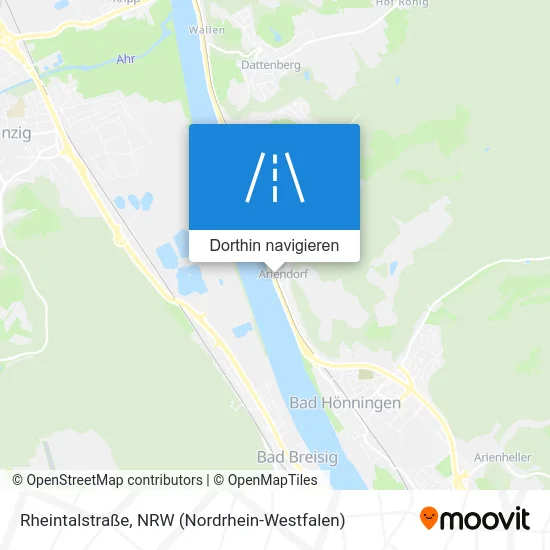 Rheintalstraße Karte