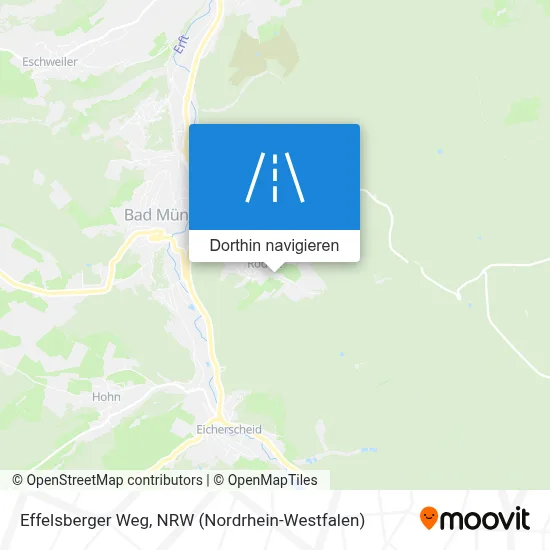 Effelsberger Weg Karte