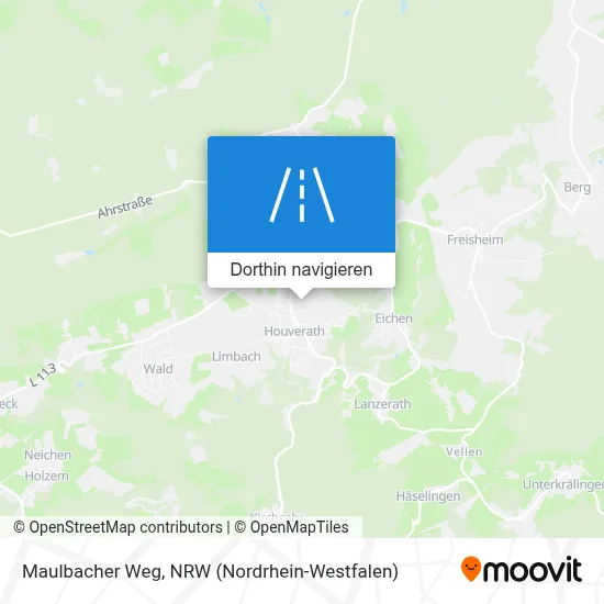 Maulbacher Weg Karte